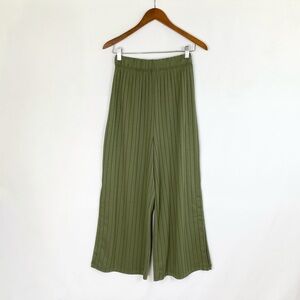 SANCIA Anthropologie Cassie Knit Wide Leg Lounge Pant High Waist Size Medium‎